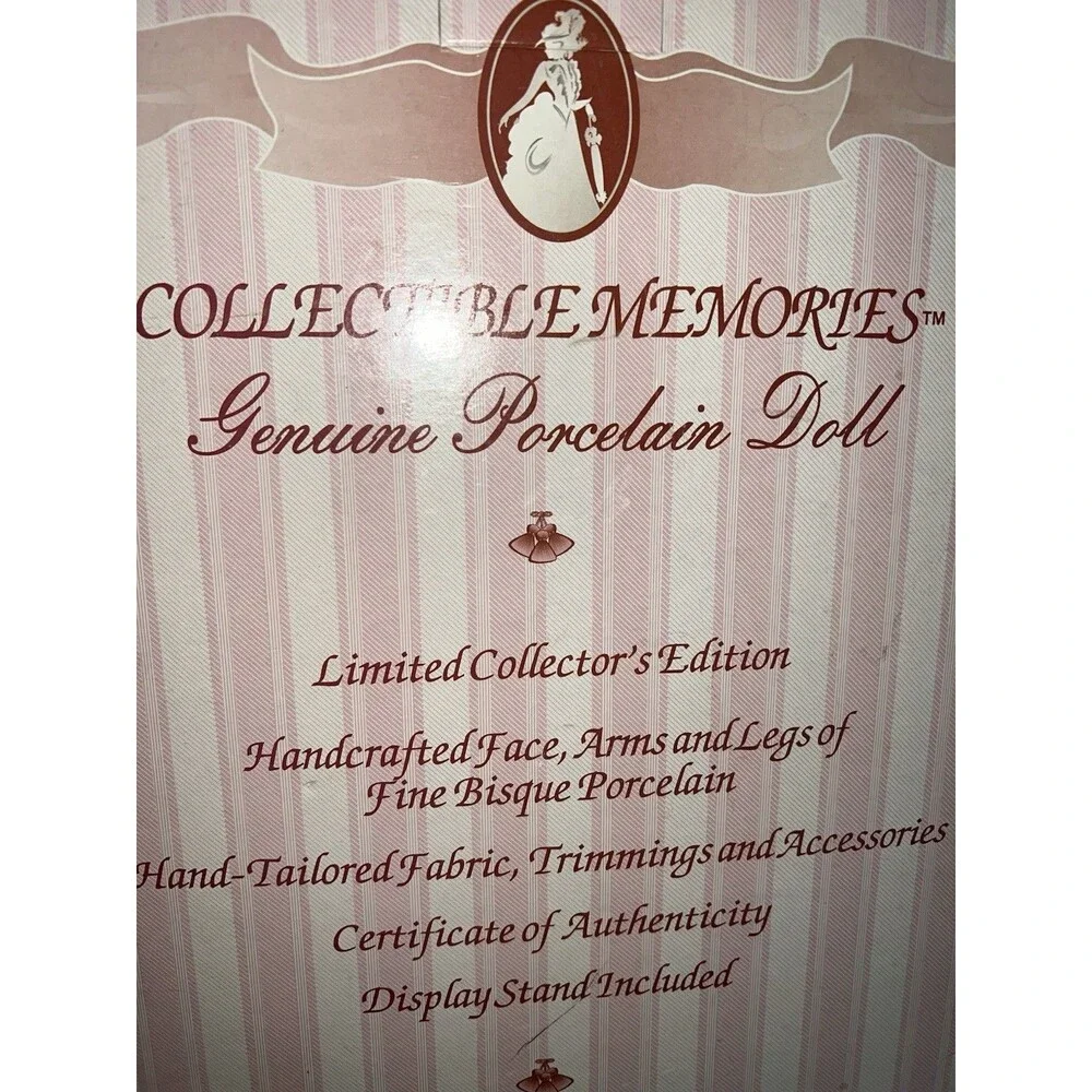 VTG Limited Edition Collectible Memories Porcelain Doll 